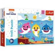 Baby Shark: Lumea de sub apă 30 bucăți puzzle - Trefl