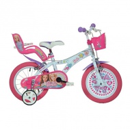 Barbie bicicletă roz-alb mărimea 14