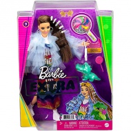 Barbie: Extravagant păpușă în haine curcubeu - Mattel