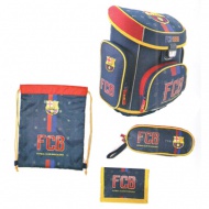 Barcelona ghiozdan anatomic, rucsac 4 in 1 set