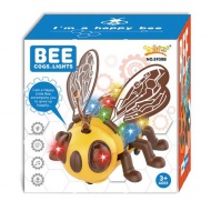 Bee, albinuța fericită cu lumini și funcție de mișcare 17cm