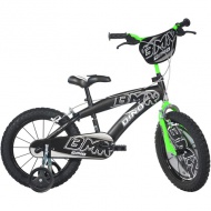 BMX bicicletă culoare negru mărime 16