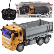 Camion de construcție cu telecomandă RC cu efecte de lumină 27MHz 20cm în diverse versiuni 1bucată