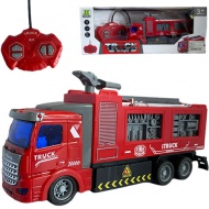 Camion de pompieri cu telecomandă RC cu efecte de lumină la scară 1/48 19cm