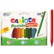 Carioca: Plastello set cretă cerată cu culori rezistente 24 bucăţi