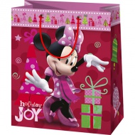 Christmas Minnie Mouse pungă cadou dimensiune mare exclusivă 26x14x33cm