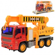 Construction Truck: Camion cu macara dimensiune 19cm