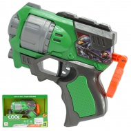 Cool Soft Bullet Gun: Pistol mic cu cartușe de culoare verde 14cm