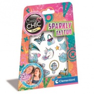 Crazy Chic: Sparkly strălucitor set tatuaj - Clementoni