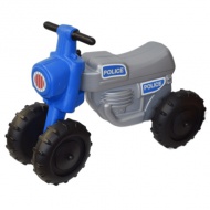 Cross Motor Poliţie fără pedale cu 4 roţi - D. Toys