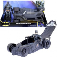 DC Batman: Batman 30cm figurină de joacă și vehiculul Batmobile - Spin Master