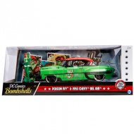 DC Comics: Poison Ivy figurină și 1953 Chevy Bel Air model mașină metal 1/24 - Simba Toys