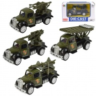 Die-Cast: Mașină militară în mai multe versiuni 1/55