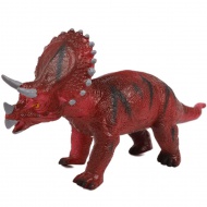 Dino World: Figurină de dinozaur Triceratops cu sunet, material vinyl cu umplutură de bumbac 35cm