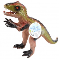 Dino World: Figurină de dinozaur Velociraptor cu sunet, material vinyl cu umplutură de bumbac 35cm