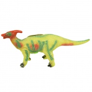 Dino World: Figurină dinozaur Parasaurolophus cu sunet, material vinyl cu umplutură de bumbac 35cm