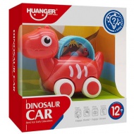 Dinosaur Car baby mașinuță roșie 10,5cm