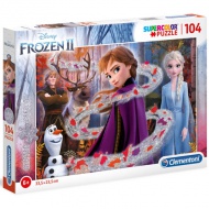 Disney: Frozen glitter 104 bucăți puzzle - Clementoni