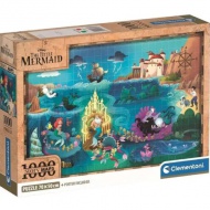 Disney Harta Micii Sirene 1000 bucăți puzzle cu poster - Clementoni