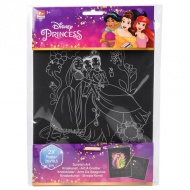 Disney Princess: 2 bucăți Scratch Art set - Canenco