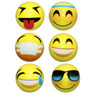 Emoji minge de cauciuc 6cm în mai multe variante