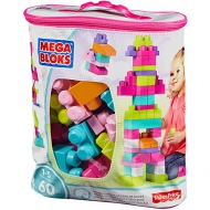 Set cuburi pentru construit de 60 bucati pentru fete - Mega Bloks