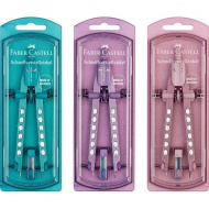 Faber-Castell: Factory sparkle set compas cu reglaj rapid mai multe variante