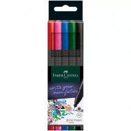 Faber-Castell: Grip 0,4mm marker subțire set 5 bucăți