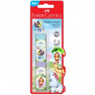 Faber-Castell: Junglă haioasă radieră fără PVC set 2 bucăți