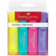 Faber-Castell: Superfloures textliner 1546 set de 4 bucăţi