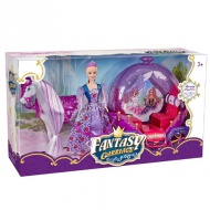 Fantasy Carriage Princess trăsură cu cal și păpușă