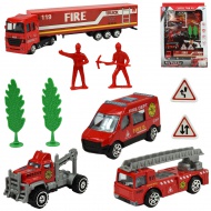 Fire Truck: Set de jucării camion de pompieri cu accesorii ​