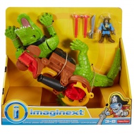 Fisher-Price: Imaginext crocodil și căpitanul Hook set de joacă - Mattel