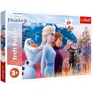 Frozen 2: Călătorie magică 24 bucăți Maxi puzzle - Trefl