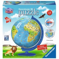 Glob Pământesc cu animale puzzle 180 bucăţi - Ravensburger