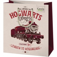 Green Grass Harry Potter Hogwarts Express pungă cadou de calitate premium 18x10x23cm