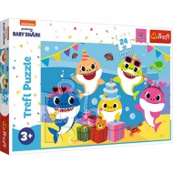 Happy Baby Shark family 24 bucăți Maxi puzzle - Trefl