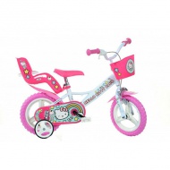 Hello Kitty bicicletă alb-roz de mărime 12