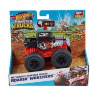 Hot Wheels: Monster Trucks Roarin' Wreckers mașină cu sunete și lumini 1/43