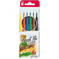 ICO: Brush Pen set de 6 bucăți