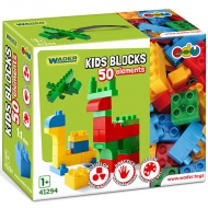 Kids Bloks elemente de construcții 50 bucăți set - Wader