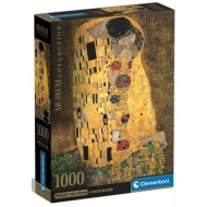 Klimt: Sărutul Museum Collection 1000 bucăți puzzle cu poster - Clementoni