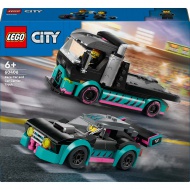 LEGO® City: Camion de transport auto cu mașină de curse (60406)