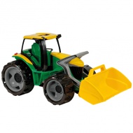 LENA: Tractor uriaş cu accesoriu verde/galben 62cm