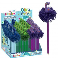 Luna: Dinozaur pom-pom pix în patru culori 1 bucată