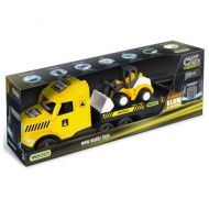 Magic Truck Technic: Camion cu buldozer și lumini 80cm - Wader