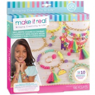 Make it Real: set de făcut bijuterie - Neon pom-pom