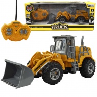 Mașină de lucru buldozer cu telecomandă RC cu efecte de lumină la scară 1/30 22cm