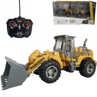 Mașină de lucru buldozer cu telecomandă RC cu efecte de lumină la scară 1/30 24cm