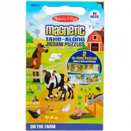 Melissa &amp; Doug: Magnet fermă puzzle